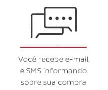 Você recene e-mail e SMS informando sobre compra - Processo do Pickup Jadlog