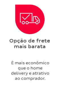 Opção de frete mais barata -  Pickup Jadlog