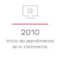 2010 - O início do atendimento ao e-commerce.